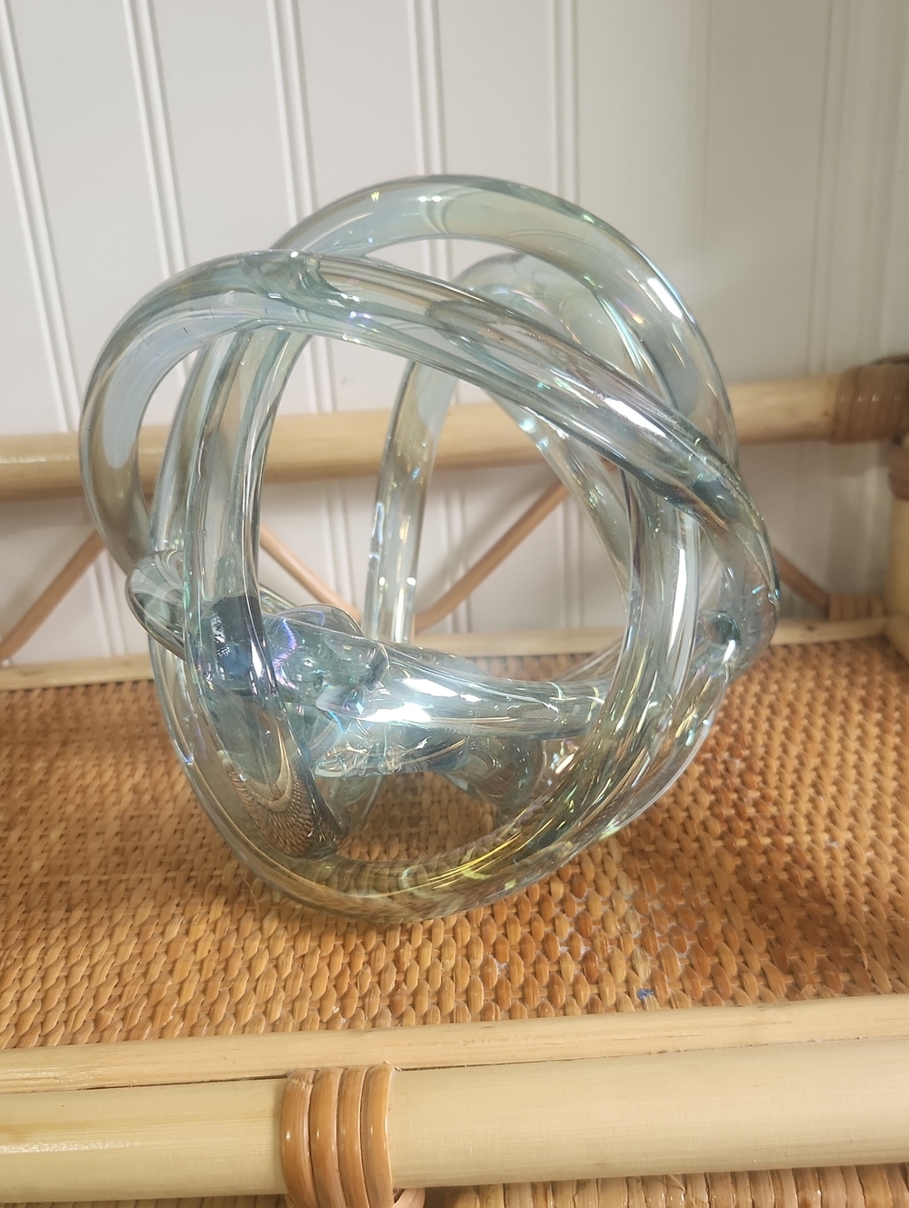 Large Blown Glass Love Knot